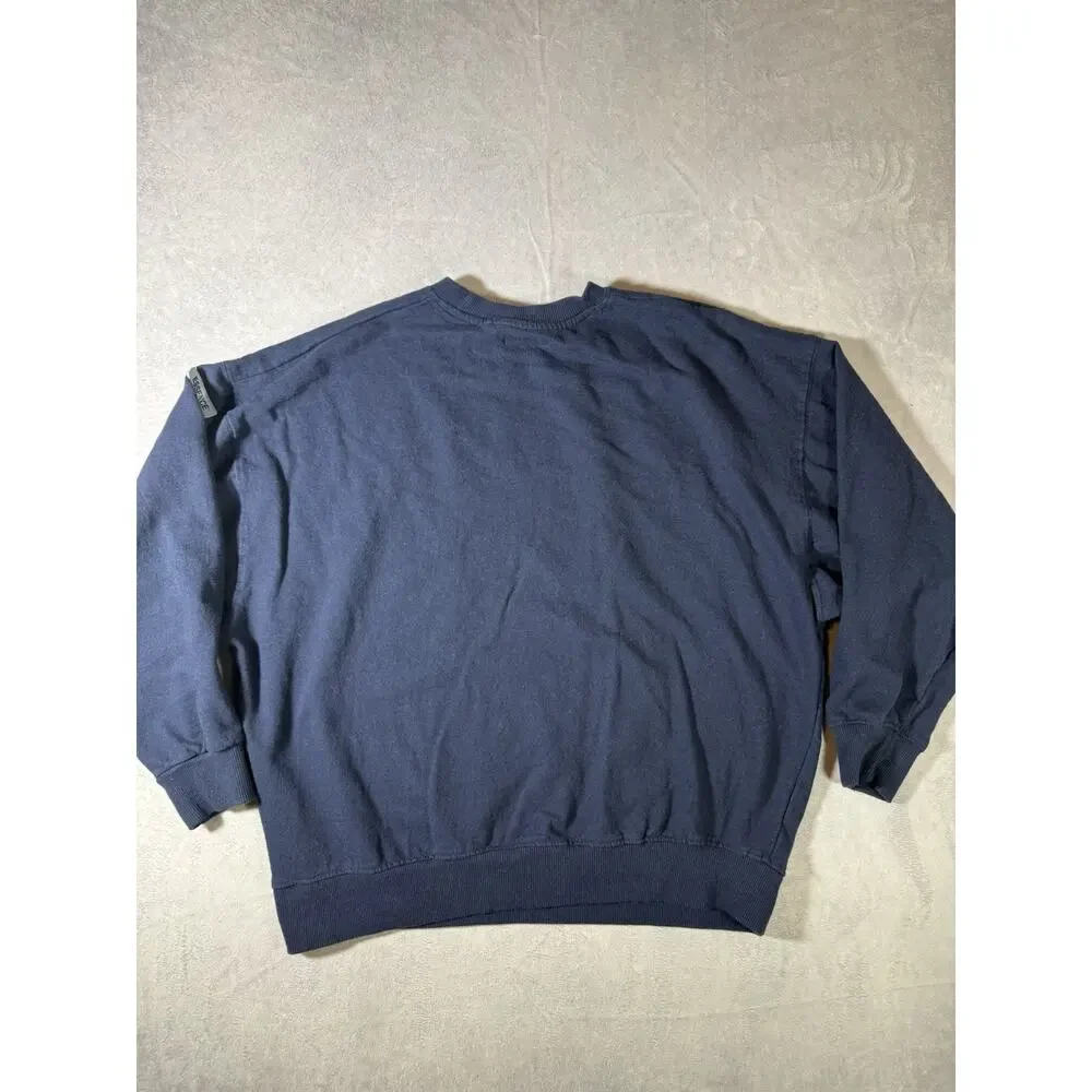 Better Unsaid Essence Crewneck Sweatshirt Navy Blue Large Elevated Streetwear
